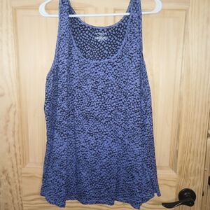 Lane Bryant Blue and Black Tank Top